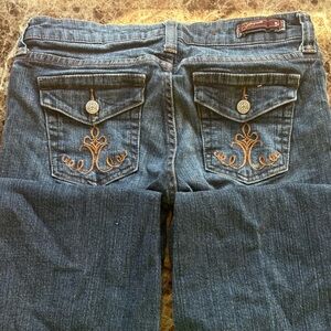 Embroidered Blue Jeans